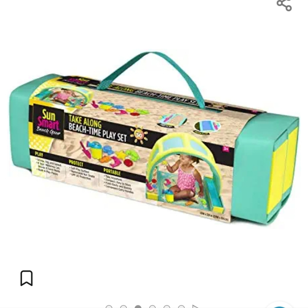 Sun smart take along beach-time play set